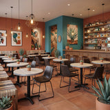 Brazilian Maple Round Table Top - Pewter