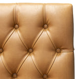 Diamond Tufted Booth with Metal Frame