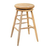 Oak Swivel Barstool - Light