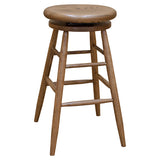 Oak Swivel Barstool - Medium